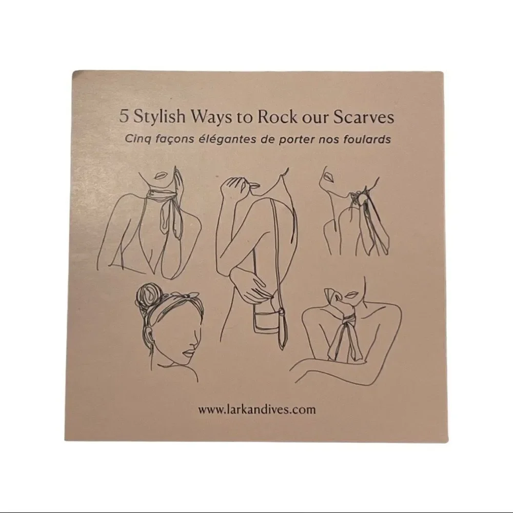 Lark & Ives Hair Scarf Set of Two - NWT